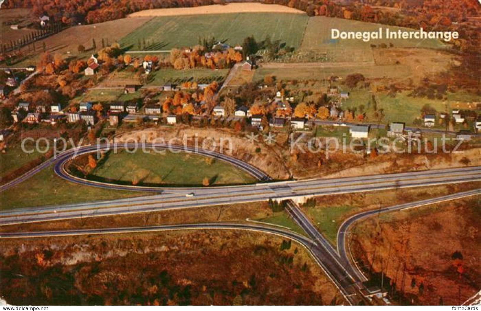 73300146 Pennsylvania US-State Pennsylvania Turnpike Donegal Interchange Aerial  - Other & Unclassified