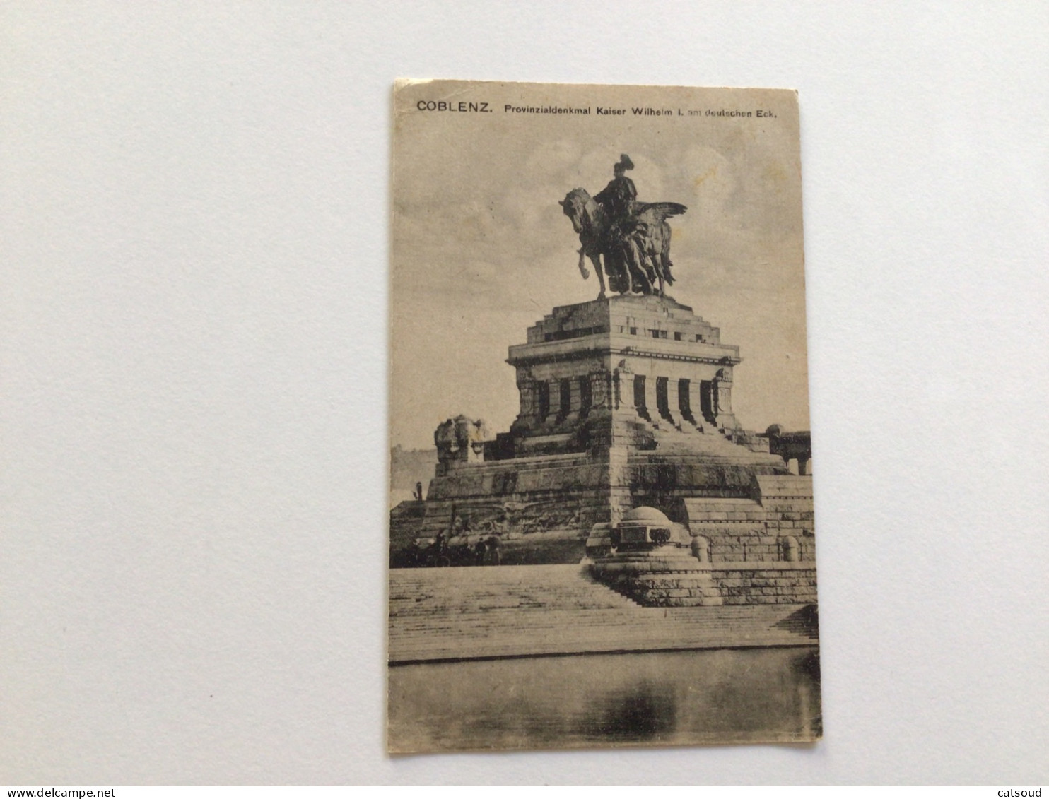 Carte Postale Ancienne (1921) Coblenz Provinzialdenkmal Kaiser Wilhelm L Am Deutschen Eck. - Koblenz