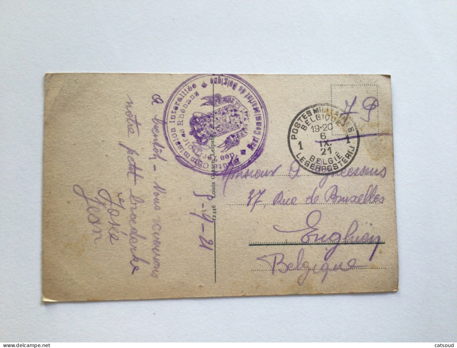 Carte Postale Ancienne (1921) Coblenz Provinzialdenkmal Kaiser Wilhelm L Am Deutschen Eck. - Koblenz