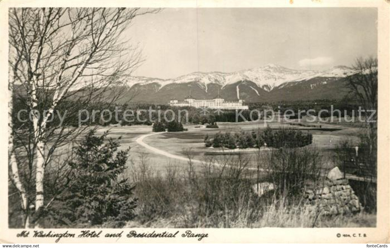 73300090 Bretton_Woods Mount Washington Hotel And Presidental Range - Andere & Zonder Classificatie