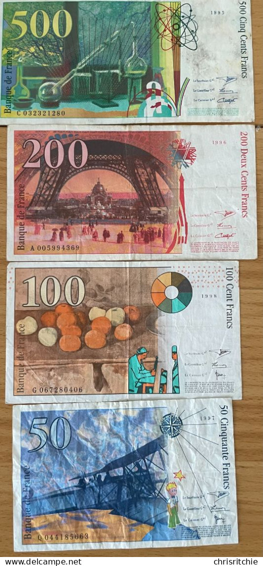 500 Francs /200francs /100francs /50 Francs Pierre Et Marie Curie - 500 F 1994-2000 ''Pierre Et Marie Curie''