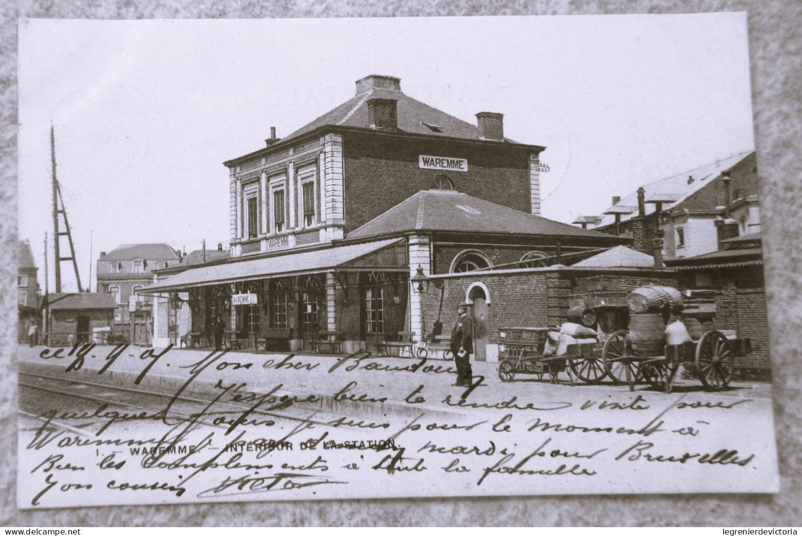 CPA - WAREMME - Intérieur De La Station - Gare - Waremme