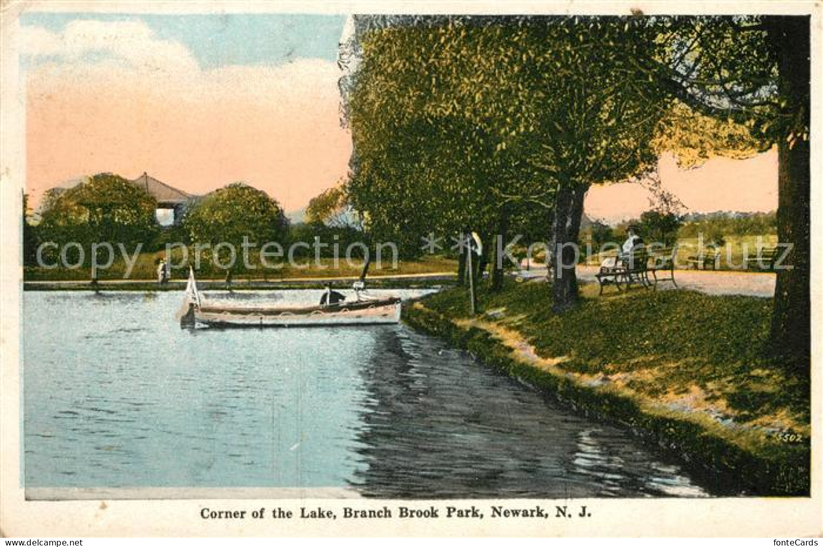 73298707 Newark_New_Jersey Corner Of The Lake Branch Brook Park - Andere & Zonder Classificatie