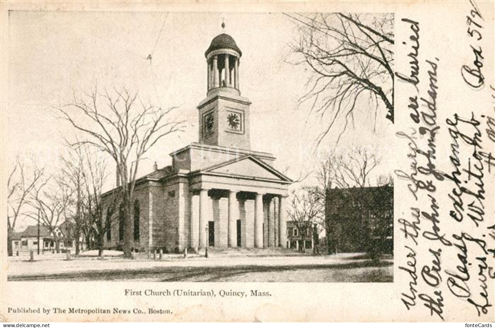 73298657 Quincy_Massachusetts First Church Unitarian - Autres & Non Classés