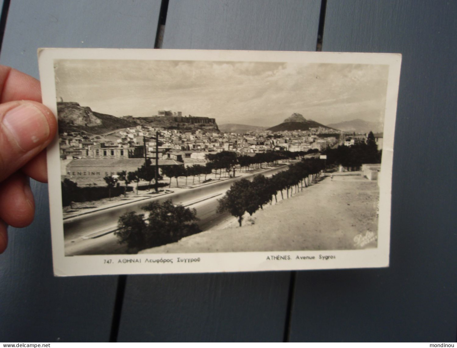 Cpa ATHENES. Avenue Sygros, Avec 3 Timbres - Griekenland