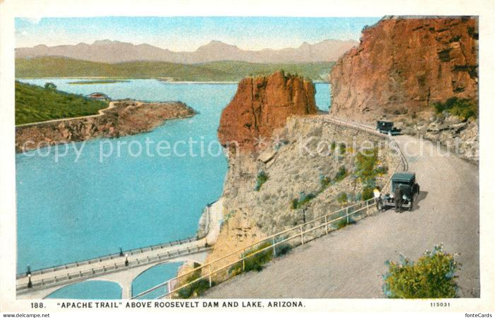 73298644 Roosevelt Arizona Apache Trail Above Roosevelt Dam And Lake Roosevelt A - Other & Unclassified