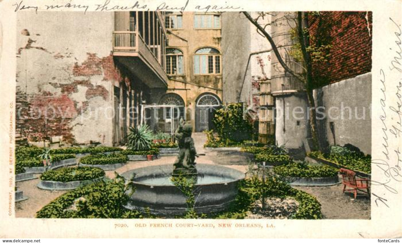 73298614 New_Orleans_Louisiana Old French Court Yard Fountain - Other & Unclassified