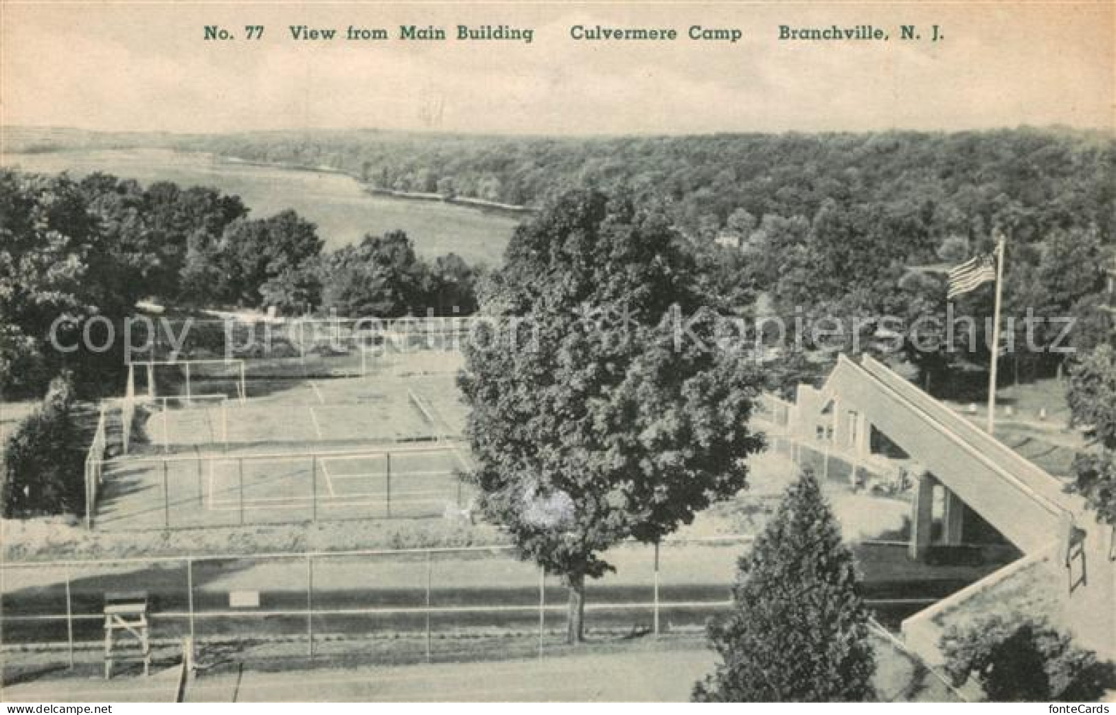 73298532 Branchville_New_Jersey View From Main Building Culvermore Camp - Other & Unclassified