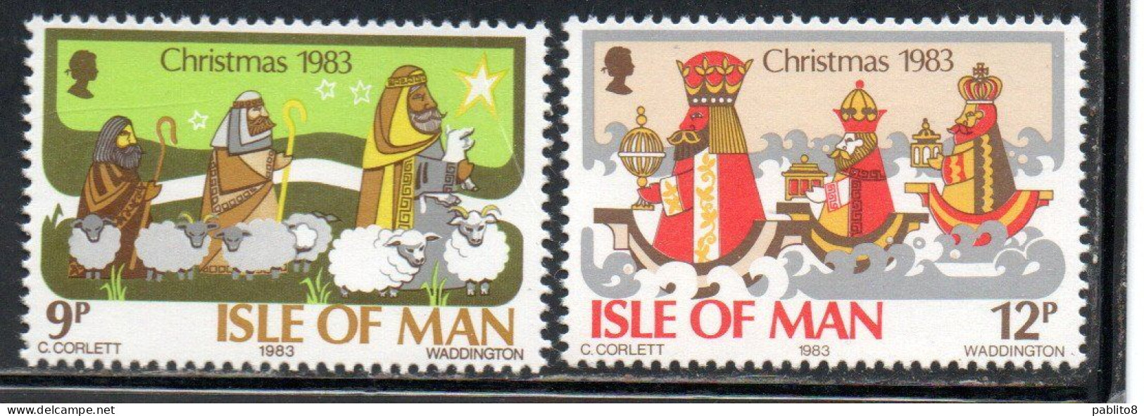 ISOLA DI MAN ISLE OF MAN 1983 CHRISTMAS NATALE NOEL WEIHNACHTEN NAVIDAD COMPLETE SET SERIE COMPLETA MNH - Man (Insel)