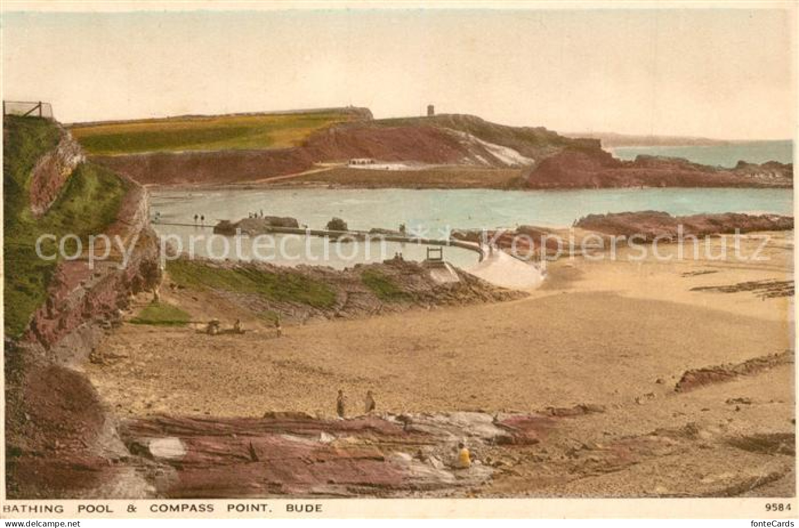 73296573 Bude Cornwall Bathing Pool And Compass Point Bude Cornwall - Otros & Sin Clasificación