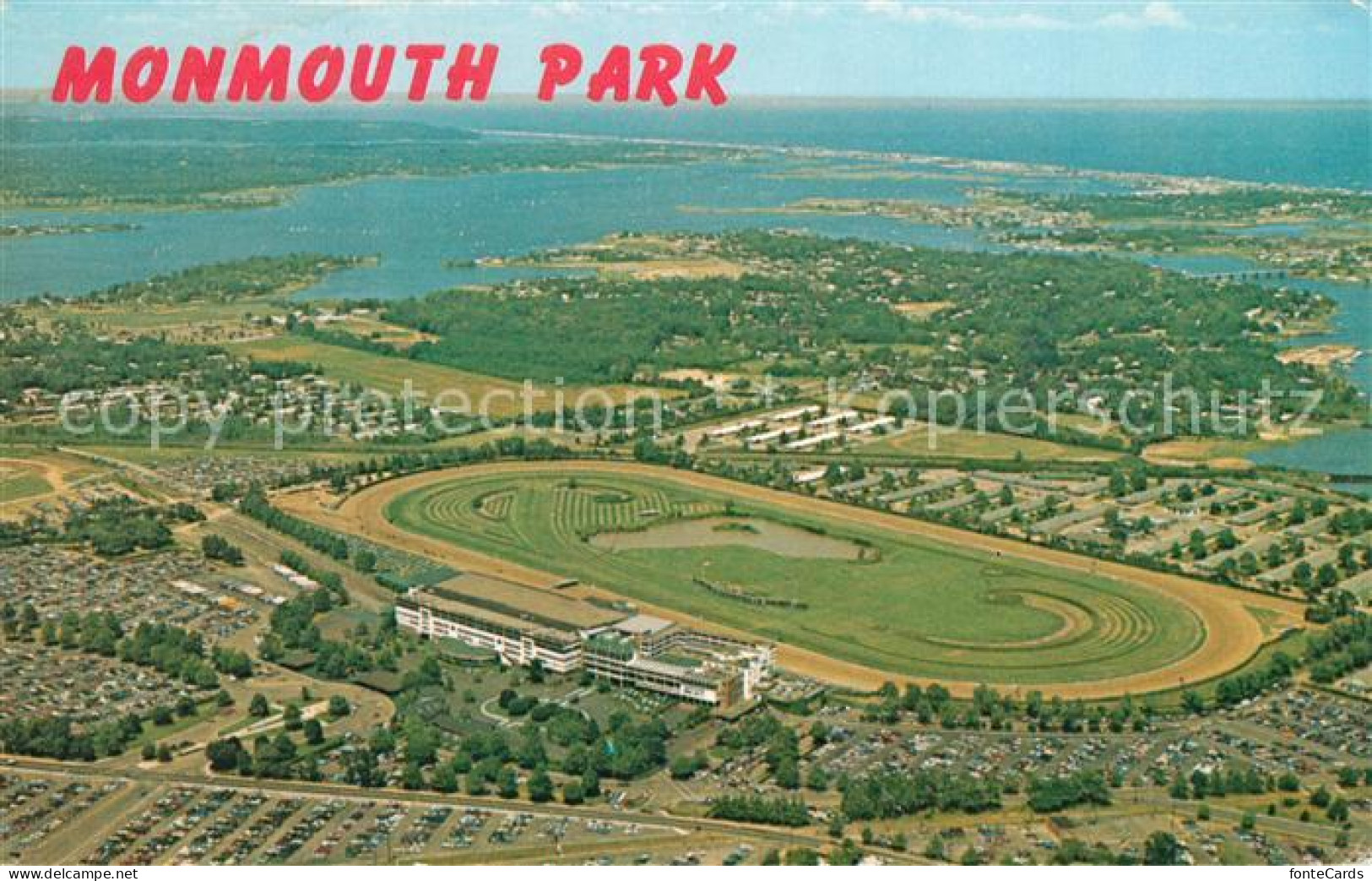 73295545 Oceanport Monmouth Park Aerial View - Andere & Zonder Classificatie