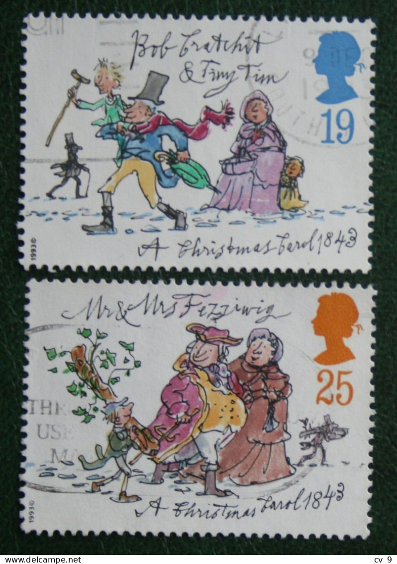 Kerst Noel Xmas Weihnachten Mi 1483-1484 SG 1790-91 1993 Used Gebruikt Oblitere ENGLAND GRANDE-BRETAGNE GB GREAT BRITAIN - Oblitérés