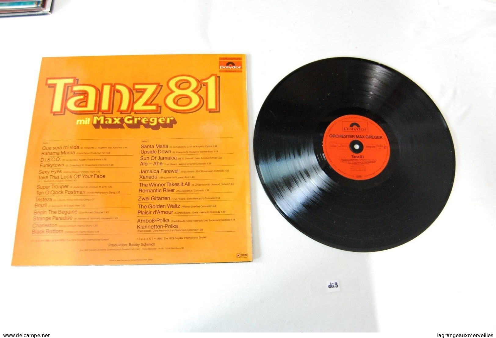 Di3- Vinyl 33 T - Tanz 81 - Max Greger - Jazz