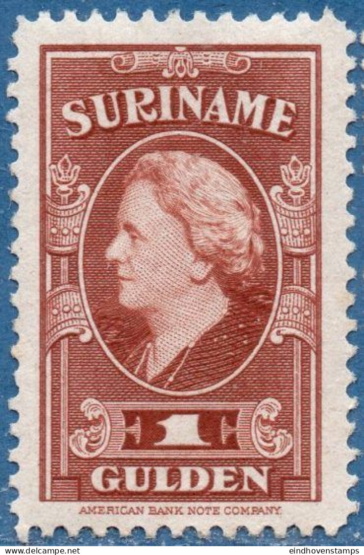 Suriname, 1945 ƒ 1.00  Queen Wilhelmina MNH - Suriname ... - 1975