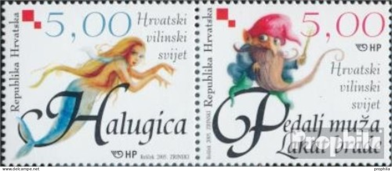 Kroatien 705-706 Paar (kompl.Ausg.) Postfrisch 2005 Märchen Und Sagengestalten - Croazia