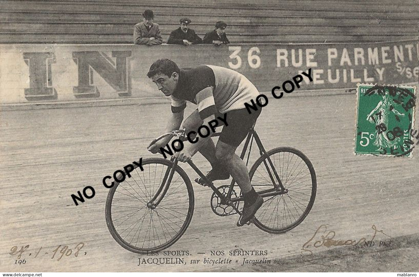 CARTE CYCLISME JACQUELIN SERIE LES SPORTS - Cyclisme