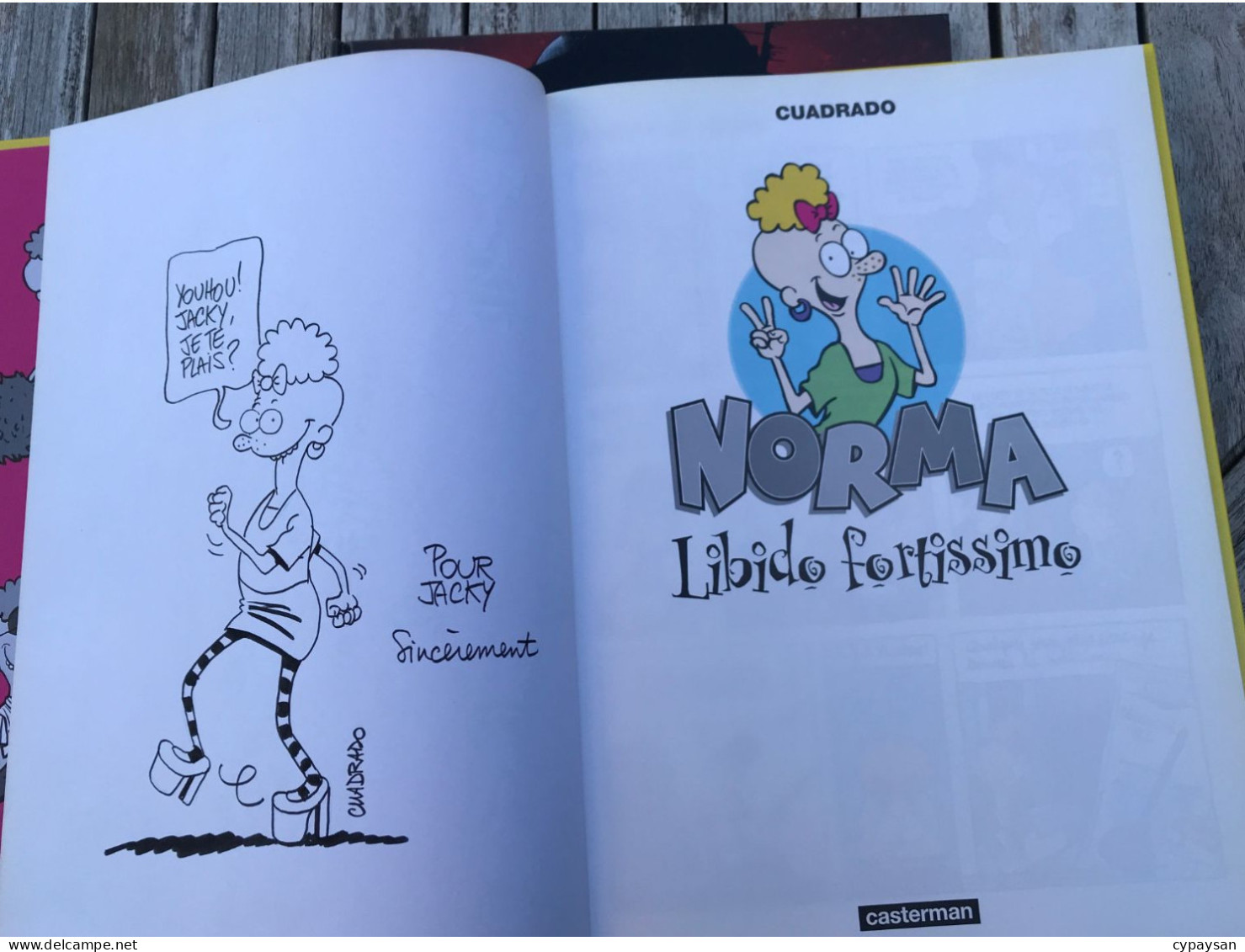 Norma 1 Libido Fortissimo EO DEDICACE BE Casterman 08/1998 Cuadrado (BI2) - Autographs