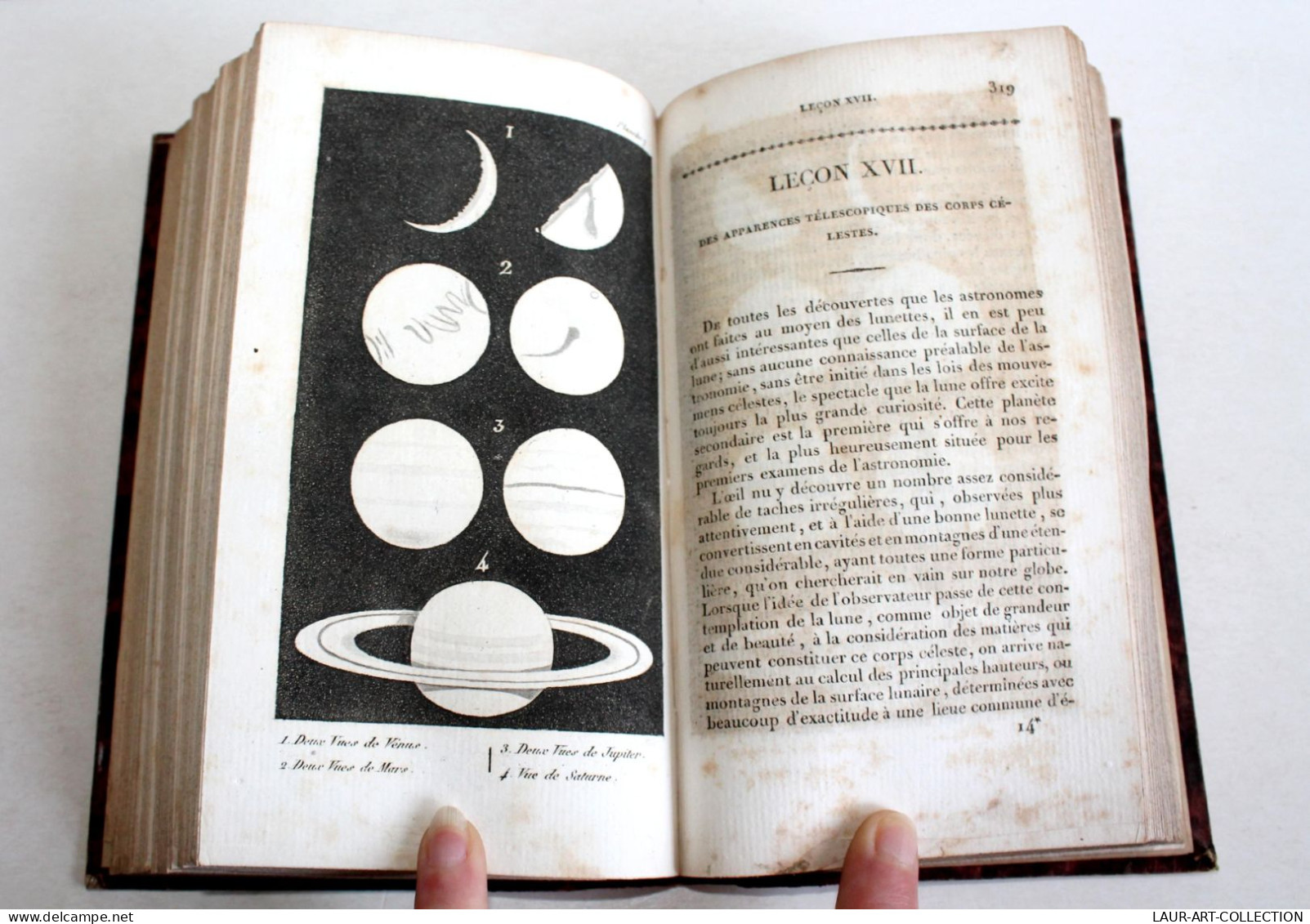 ASTRONOMIE ENSEIGNEE EN 22 LECONS OU MERVEILLES DES CIEUX SANS MATHEMATIQUE 1825 / ANCIEN LIVRE XIXe SIECLE (2603.70) - Astronomia