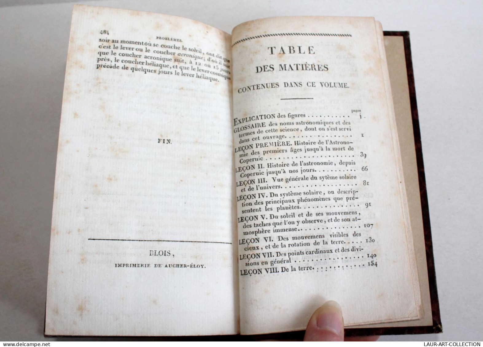 ASTRONOMIE ENSEIGNEE EN 22 LECONS OU MERVEILLES DES CIEUX SANS MATHEMATIQUE 1825 / ANCIEN LIVRE XIXe SIECLE (2603.70) - Astronomía