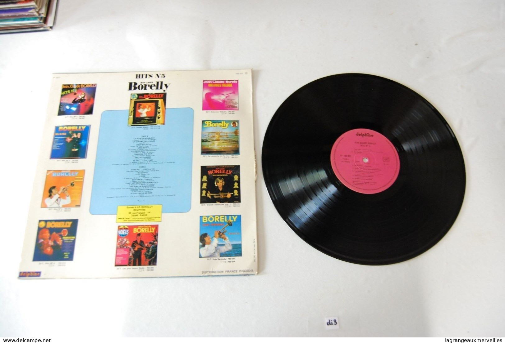 Di3- Vinyl 33 T - Jean Claude Borelli - Succes - Other - French Music