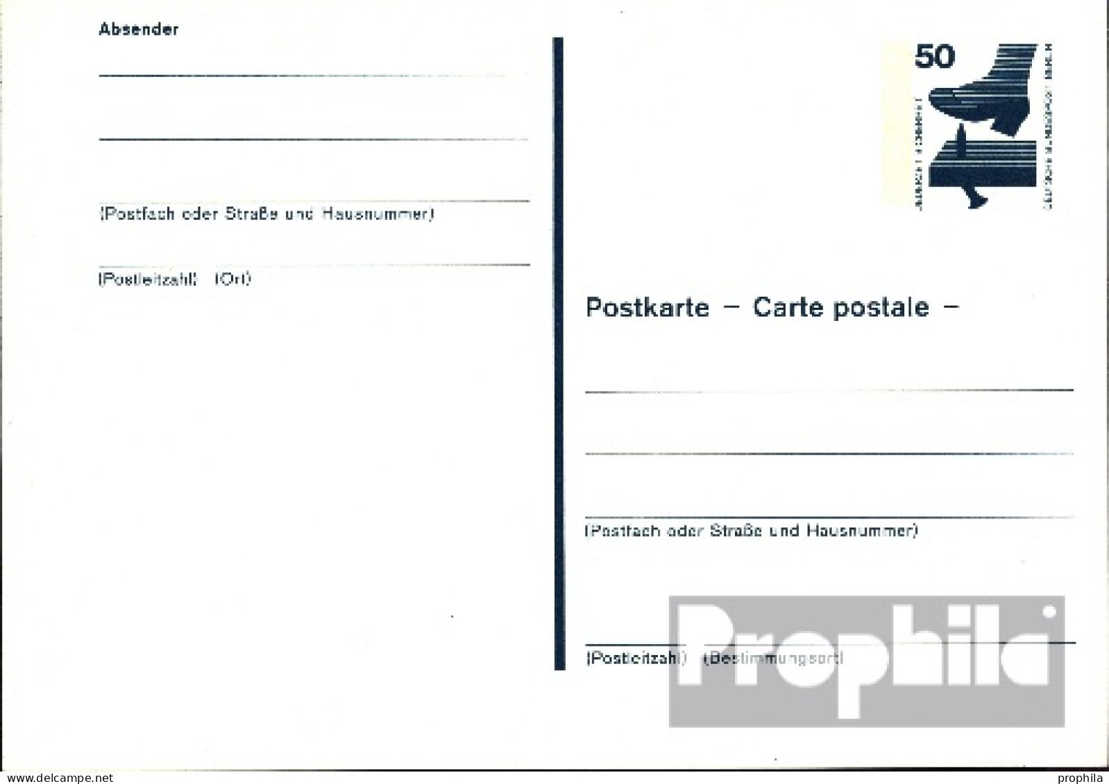 Berlin (West) P100 Amtliche Postkarte Ungebraucht 1975 Unfallverhütung - Altri & Non Classificati