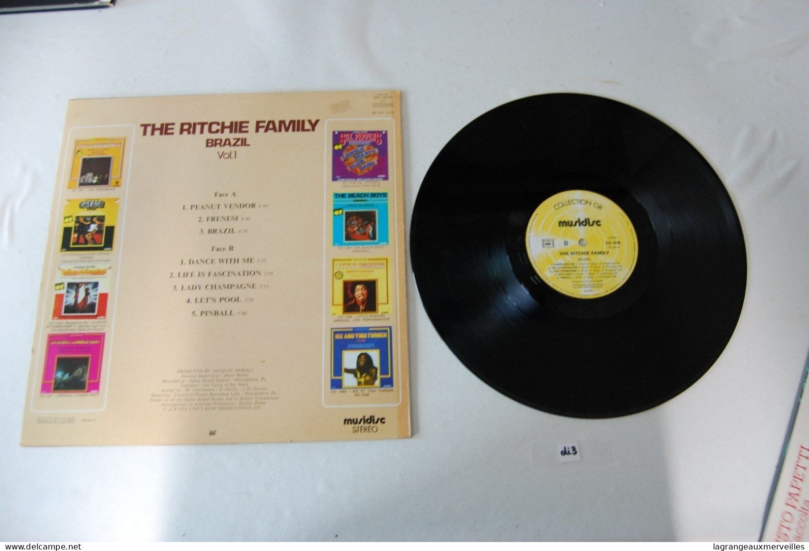 Di3- Vinyl 33 T - The Ritchie Family - Brazil - Jazz