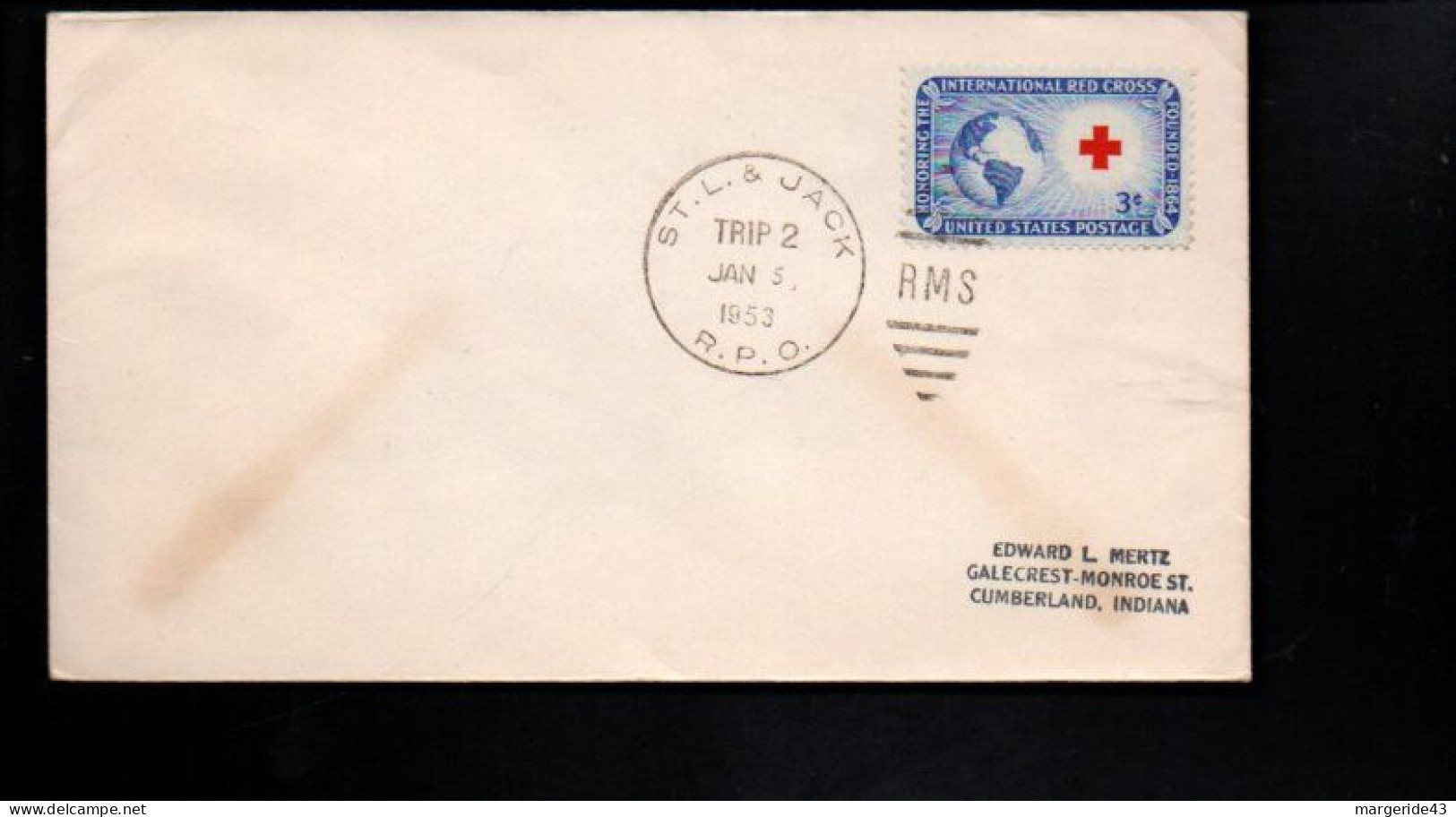 USA ETATS UNIS 1953 HONNEUR A LA CROIX ROUGE - Red Cross