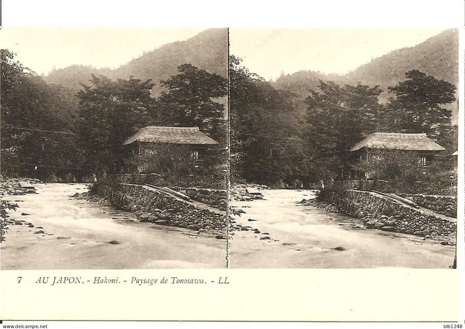 Au Japon - Hakoni Paysage De Tonosawa - Carte Stereoscopique - Autres & Non Classés