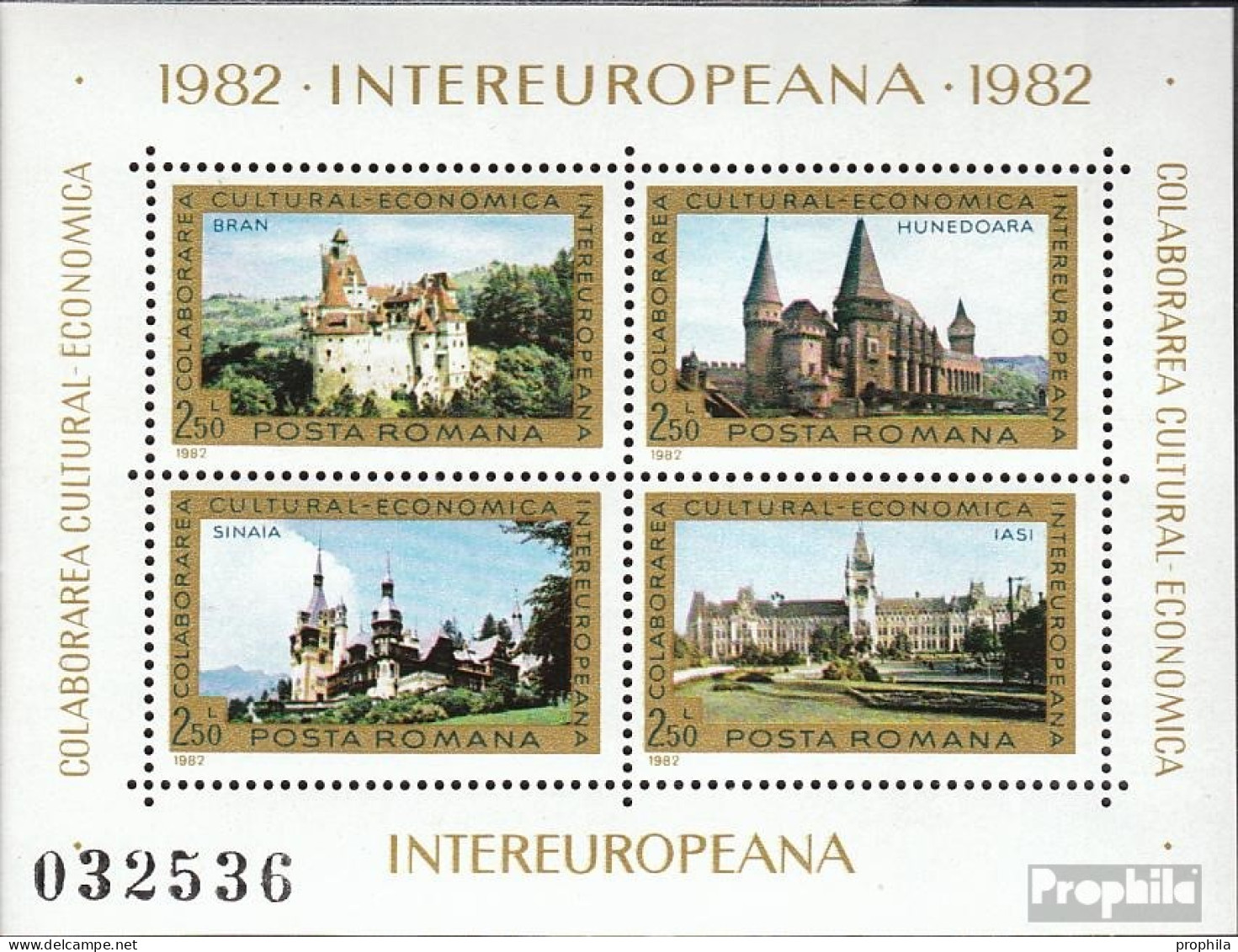 Rumänien Block186 (kompl.Ausg.) Postfrisch 1982 INTEREUROPA - Blocks & Sheetlets