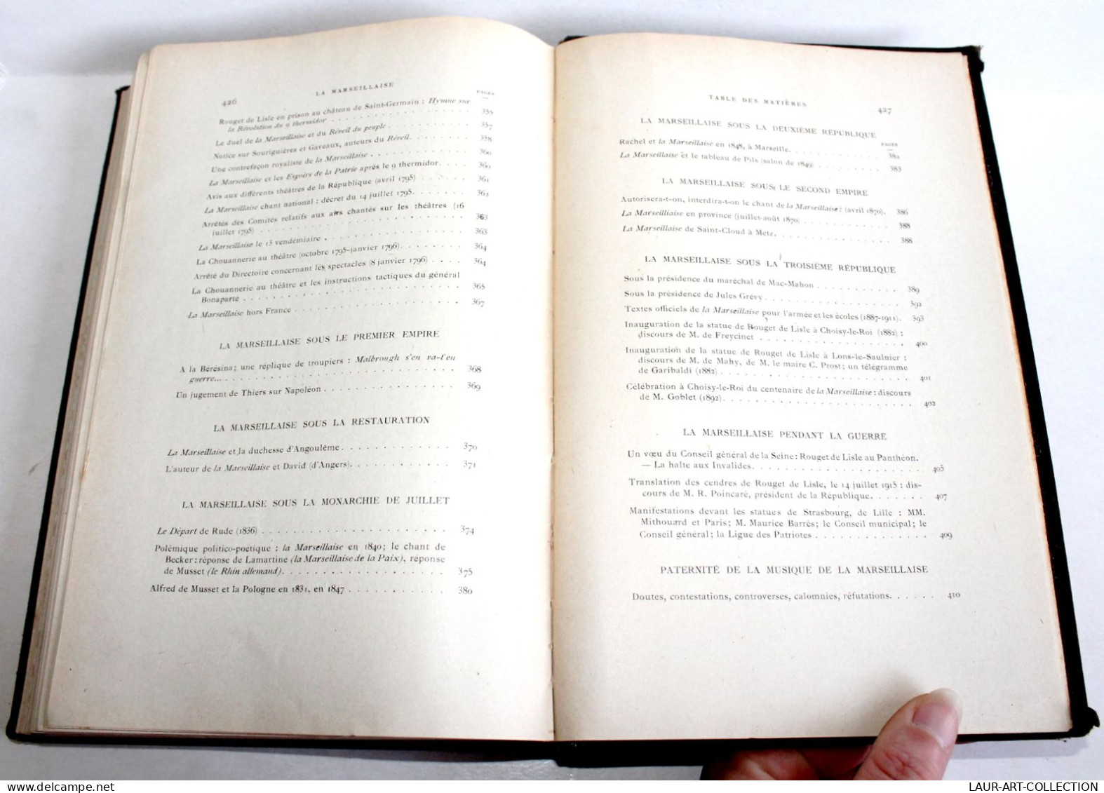 RARE EO ENVOI D'AUTEUR! LA MARSEILLAISE SON HISTOIRE FRANCAIS de FIAUX 10 GRAVURE 1918 ANCIEN LIVRE XXe SIECLE (2603.73)