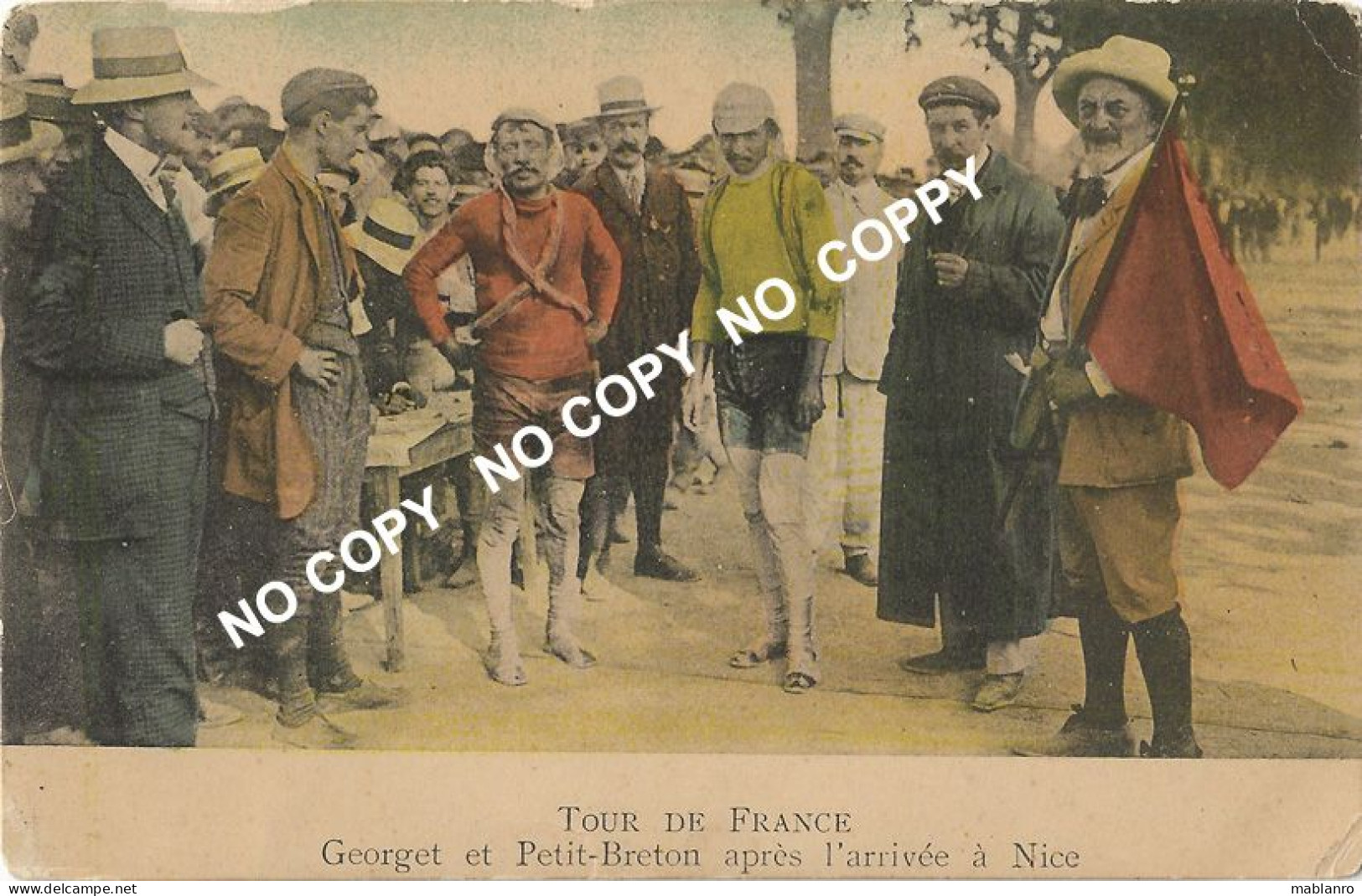 CARTE CYCLISME GEORGET ET PETIT BRETON TOUR DE FRANCE ( VOIR PHOTO ) - Cyclisme