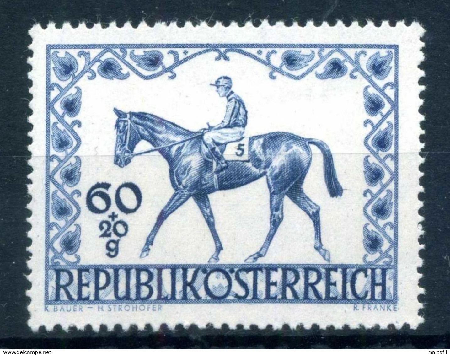 1947 AUSTRIA SET MNH ** 674 Derby Ippico Di Vienna - Ungebraucht