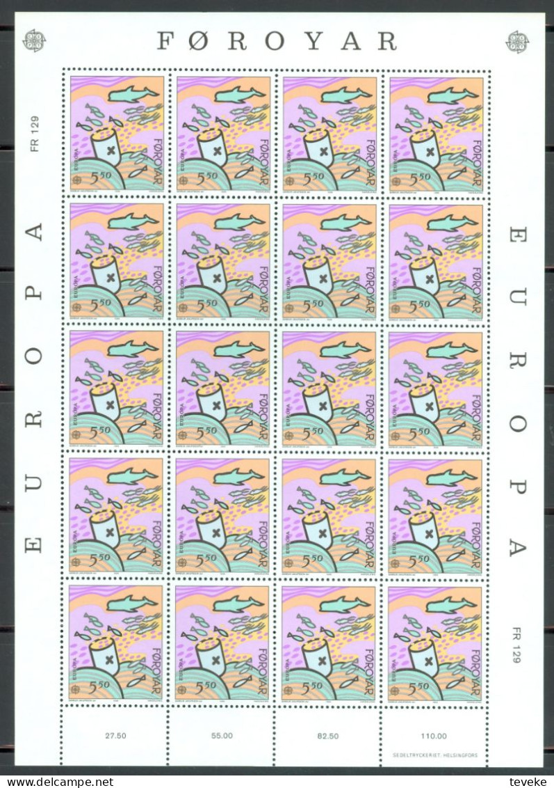 FAEROËR 1986 - MiNr. 134/135 KB - **/MNH - Europa/CEPT - Environmental Protection - Faroe Islands