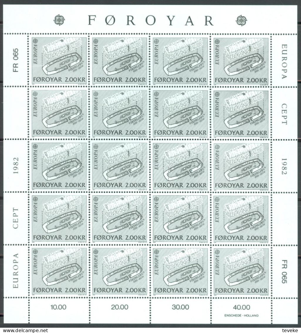 FAEROËR 1982 - MiNr. 70/71 KB - **/MNH - Europa/CEPT - Historical Events - Isole Faroer