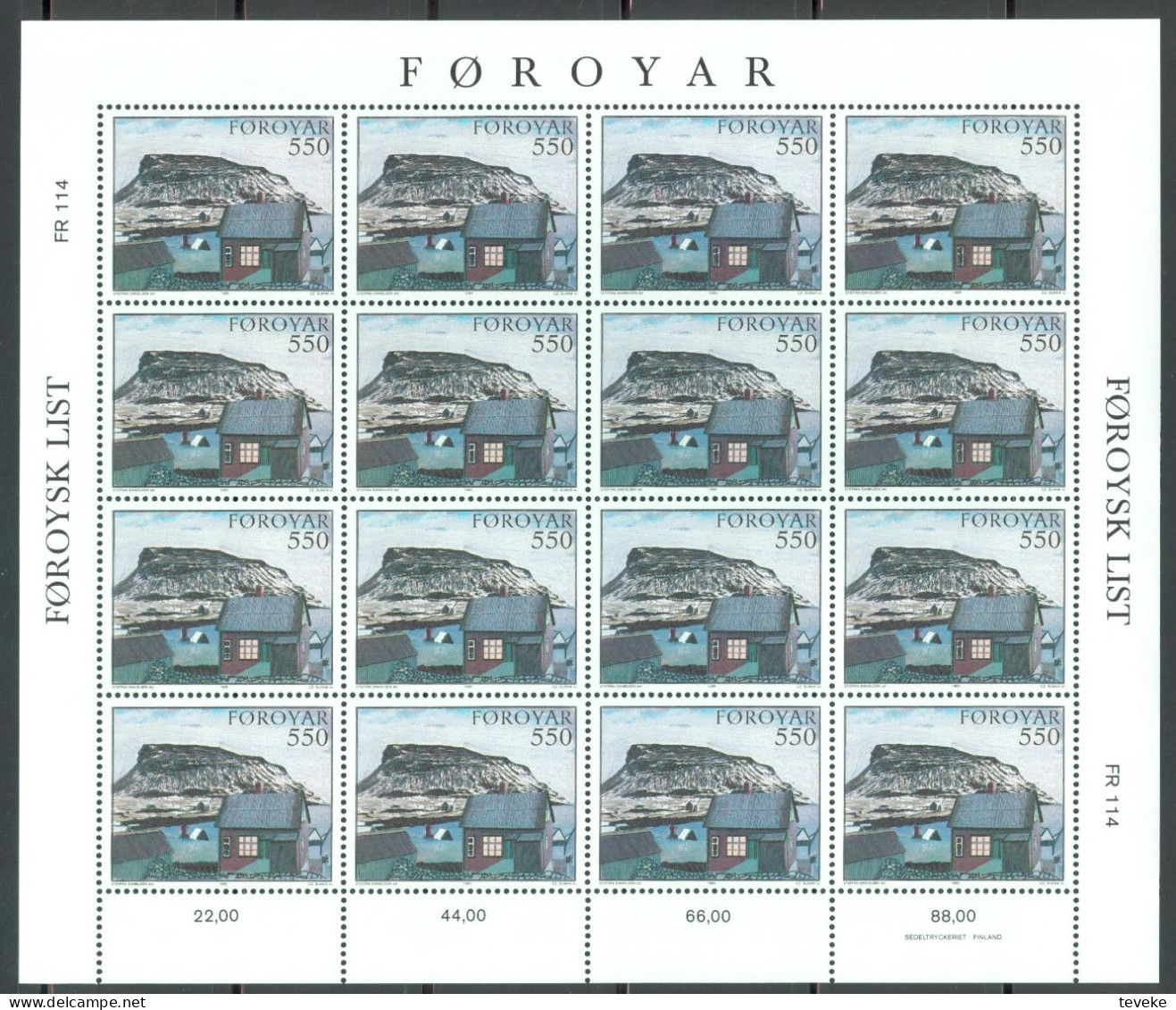 FAEROËR 1985 - MiNr. 118/120 KB - **/MNH - Art - Paintings - Isole Faroer