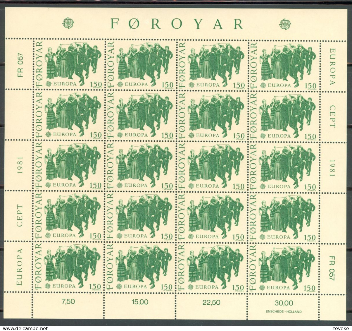 FAEROËR 1981 - MiNr. 63/64 KB - **/MNH - Europa/CEPT - Folklore - Folk Dances - Féroé (Iles)