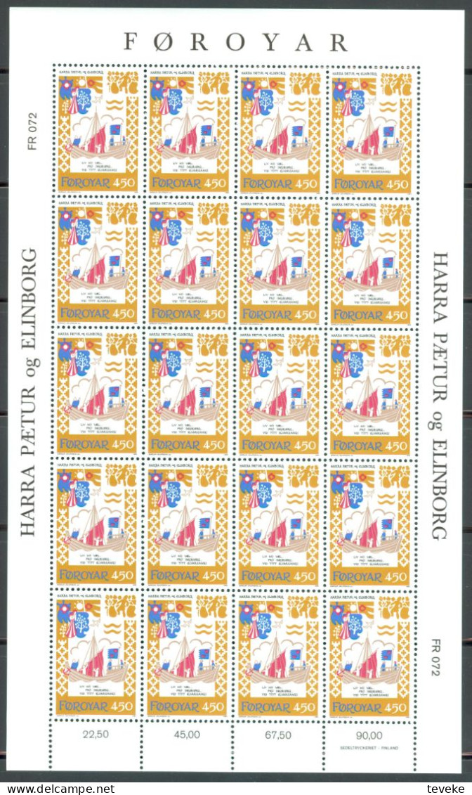 FAEROËR 1982 - MiNr. 75/78 KB - **/MNH - Music - Medieval Dance Songs - Faroe Islands