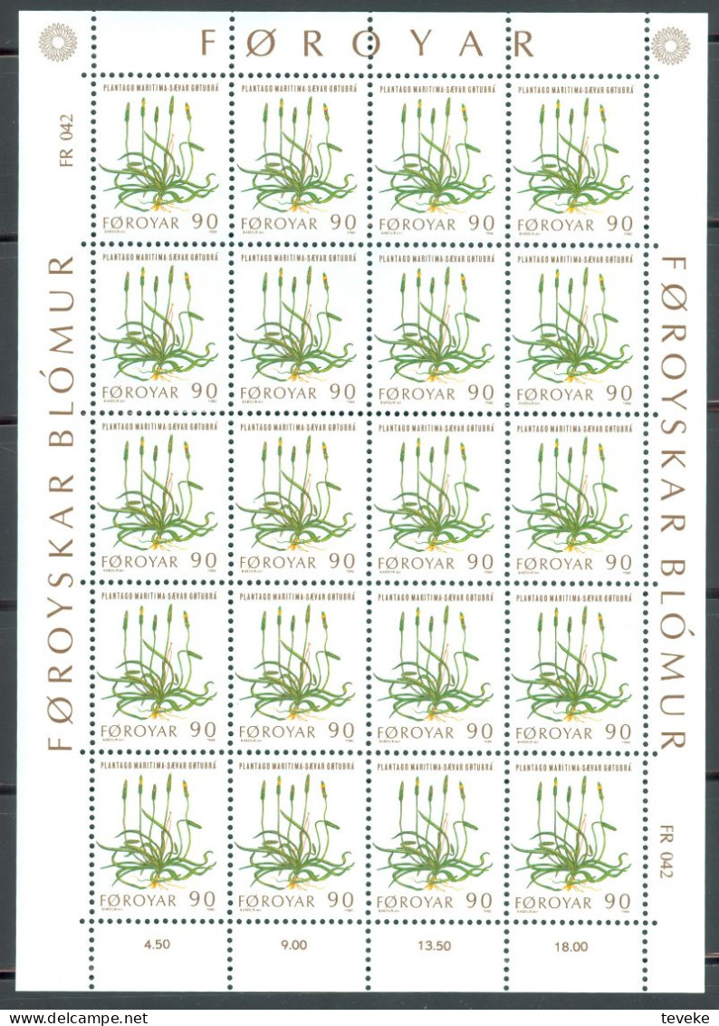 FAEROËR 1980 - MiNr. 48/52 KB - **/MNH - Flora - Field Flowers - Féroé (Iles)