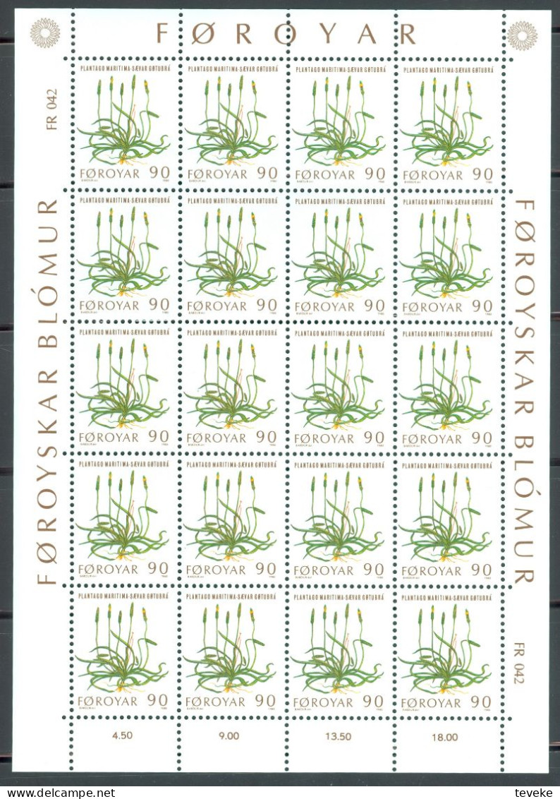 FAEROËR 1980 - MiNr. 48/52 KB - **/MNH - Flora - Field Flowers - Färöer Inseln