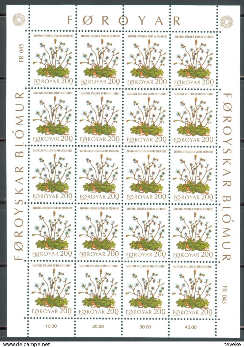 FAEROËR 1980 - MiNr. 48/52 KB - **/MNH - Flora - Field Flowers - Féroé (Iles)