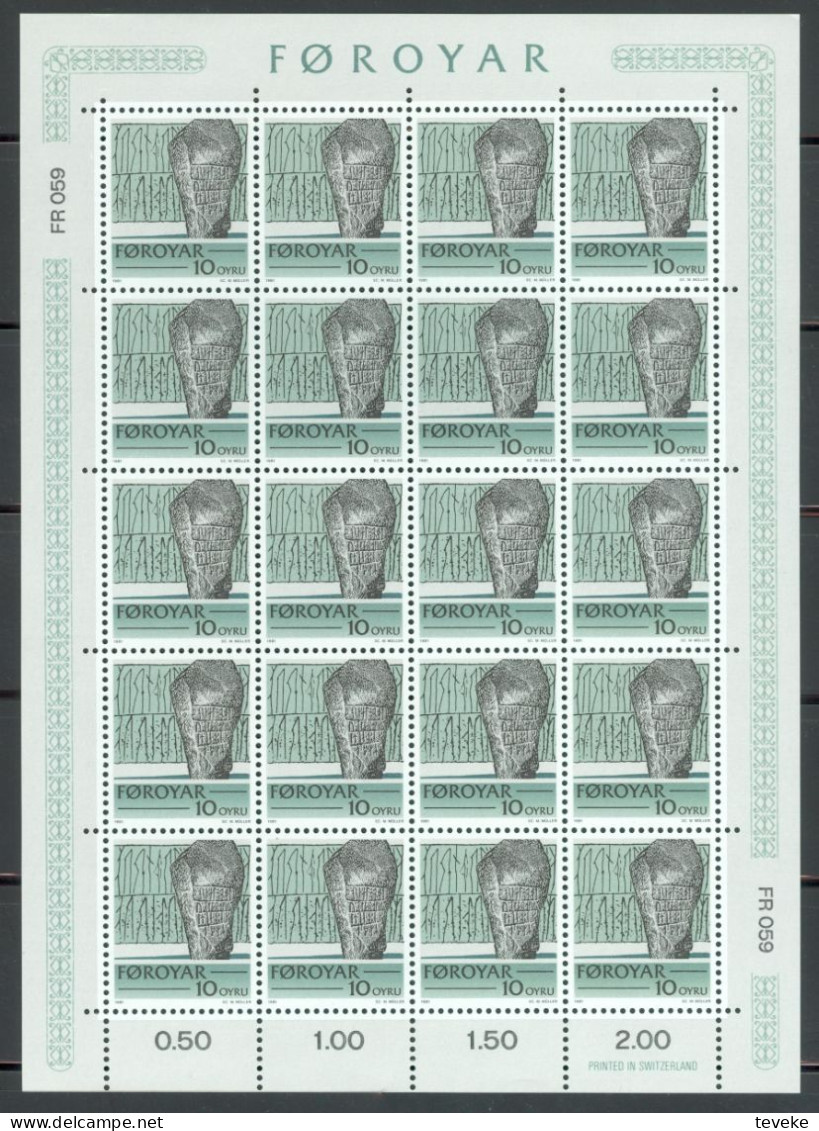 FAEROËR 1981 - MiNr. 65/69 KB - **/MNH - Historical Writings - Féroé (Iles)