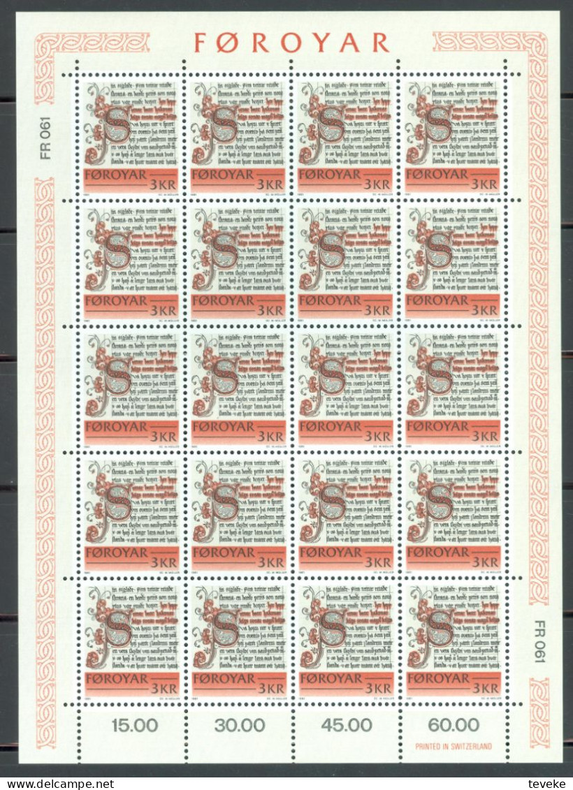 FAEROËR 1981 - MiNr. 65/69 KB - **/MNH - Historical Writings - Faroe Islands