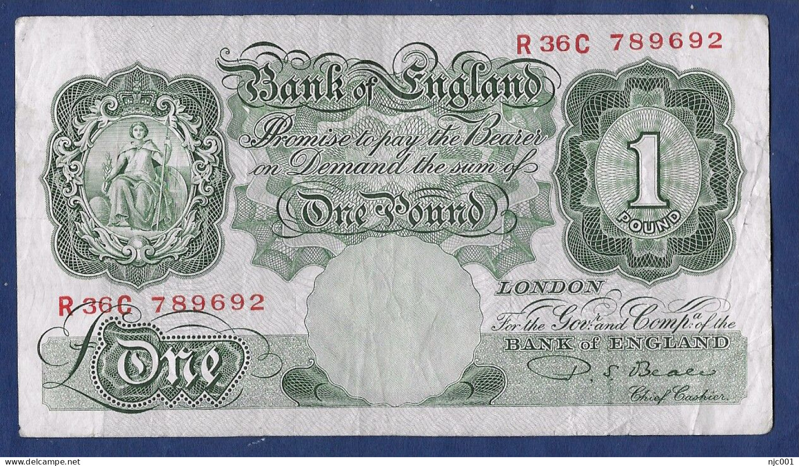 Beale 1 Pound Banknote R36C - 1 Pound