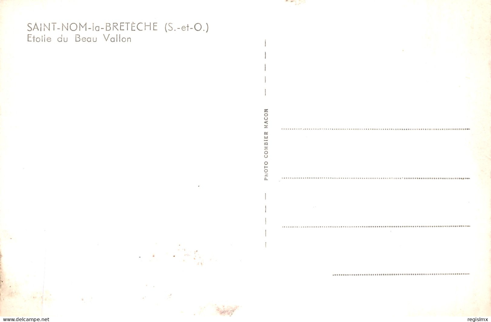 78-SAINT NOM LA BRETECHE-N°T2238-H/0049 - St. Nom La Breteche