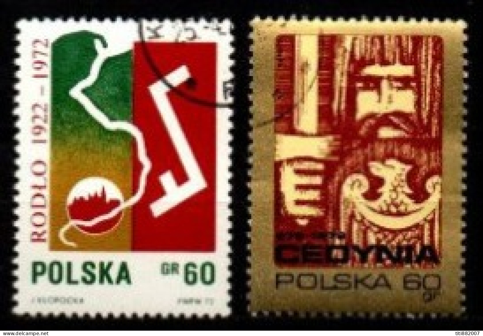 POLOGNE   -   1972 .  Y&T N° 2005 / 2006 Oblitérés - Usati