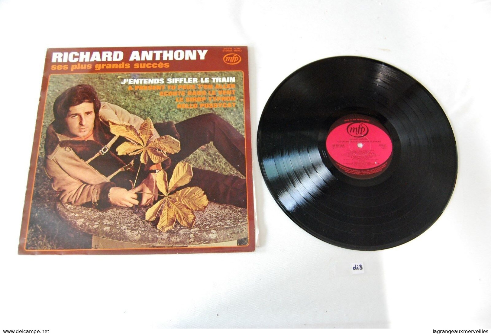 Di3- Vinyl 33 T - Richard Anthony - Ses Plus Grands Succes - Other - French Music