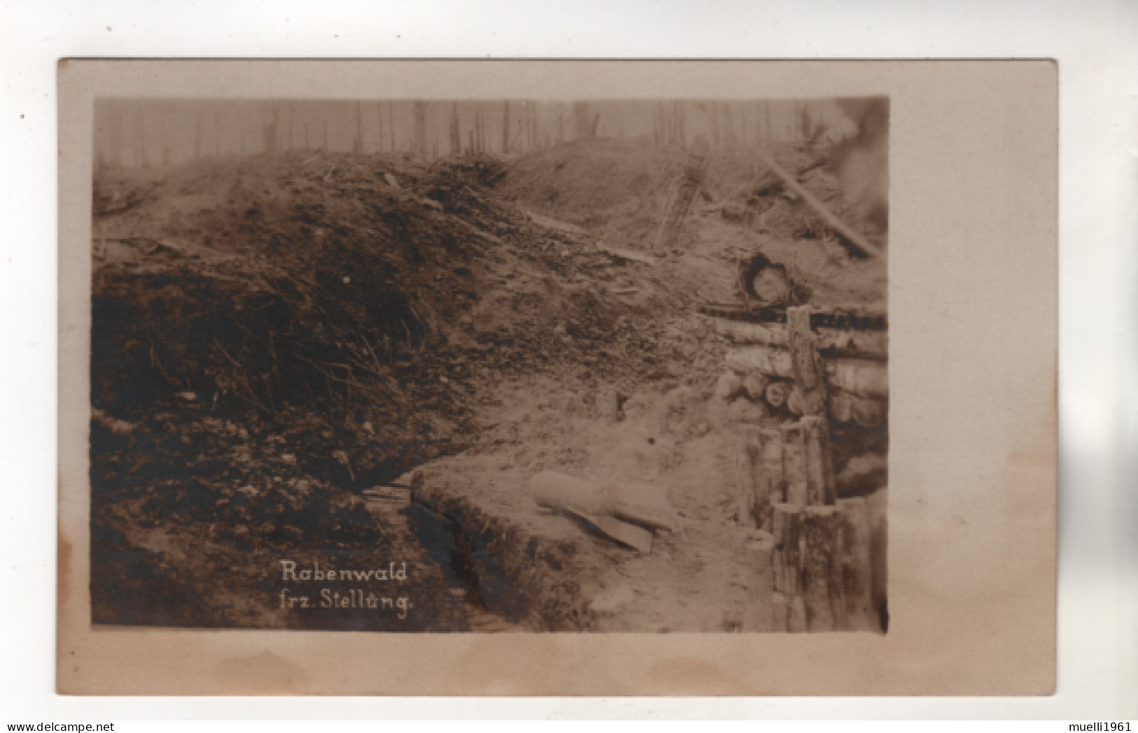 +5043, FOTO-AK, WK I, Rabenwald, Französische Stellung - Guerre 1914-18