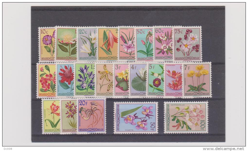 Flowers 1952 COB 302/323 Met Scharnier-avec Charniere-MH - Unused Stamps