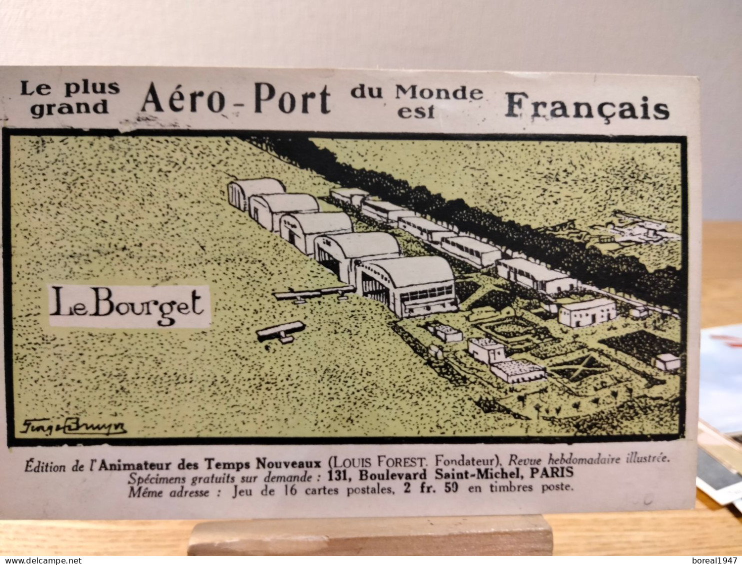 FRANCE. PARIS LE-BOURGET  1929 " LE PLUS GRAND AÉROPORT DU MONDE EST FRANÇAIS" - Vliegvelden