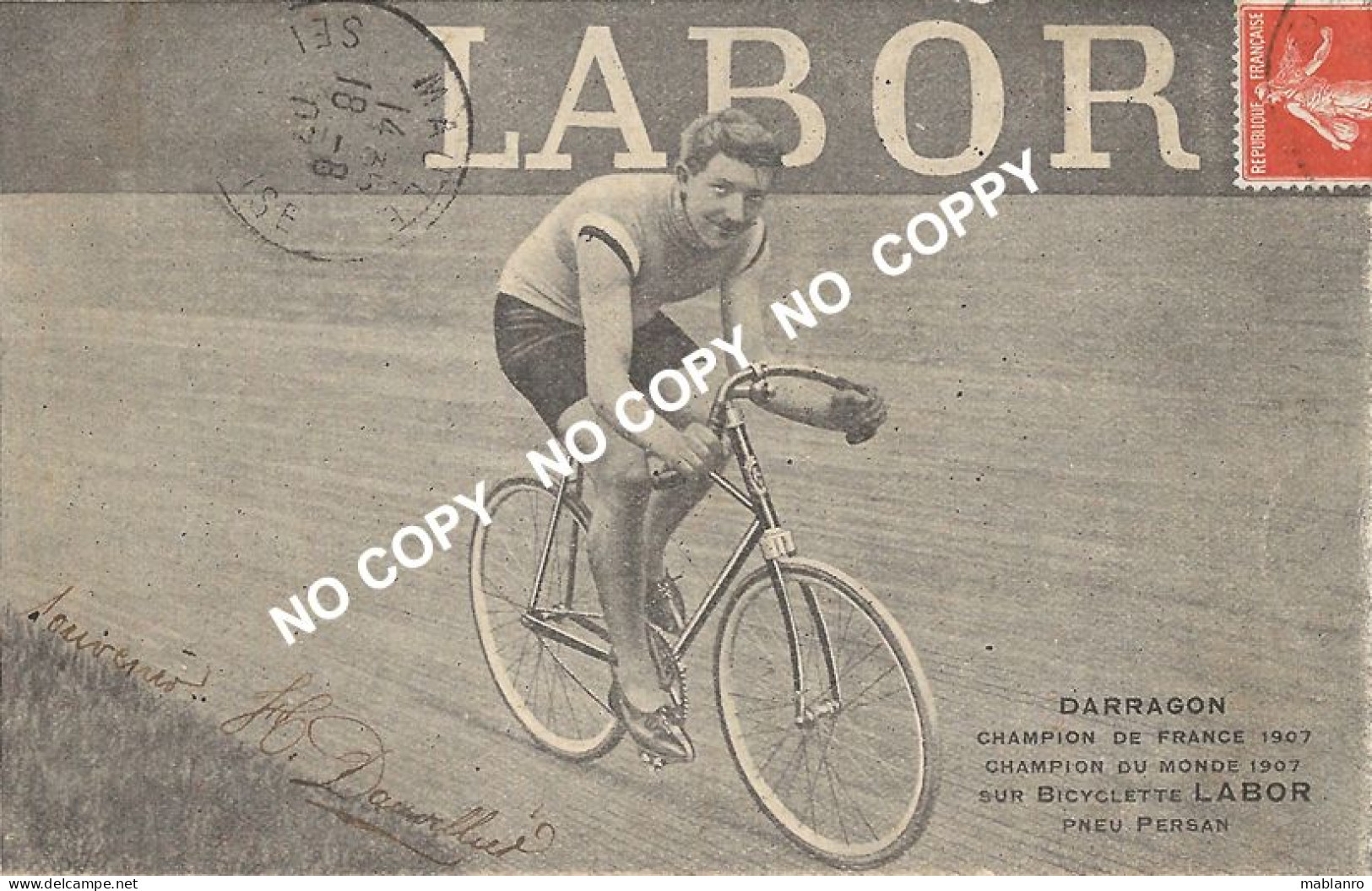 CARTE CYCLISME DARRAGON - Ciclismo